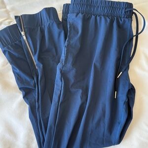 Zyia Active Women's Joggers, Navy Blue, Zipper Pants, Extra Small, Zipper